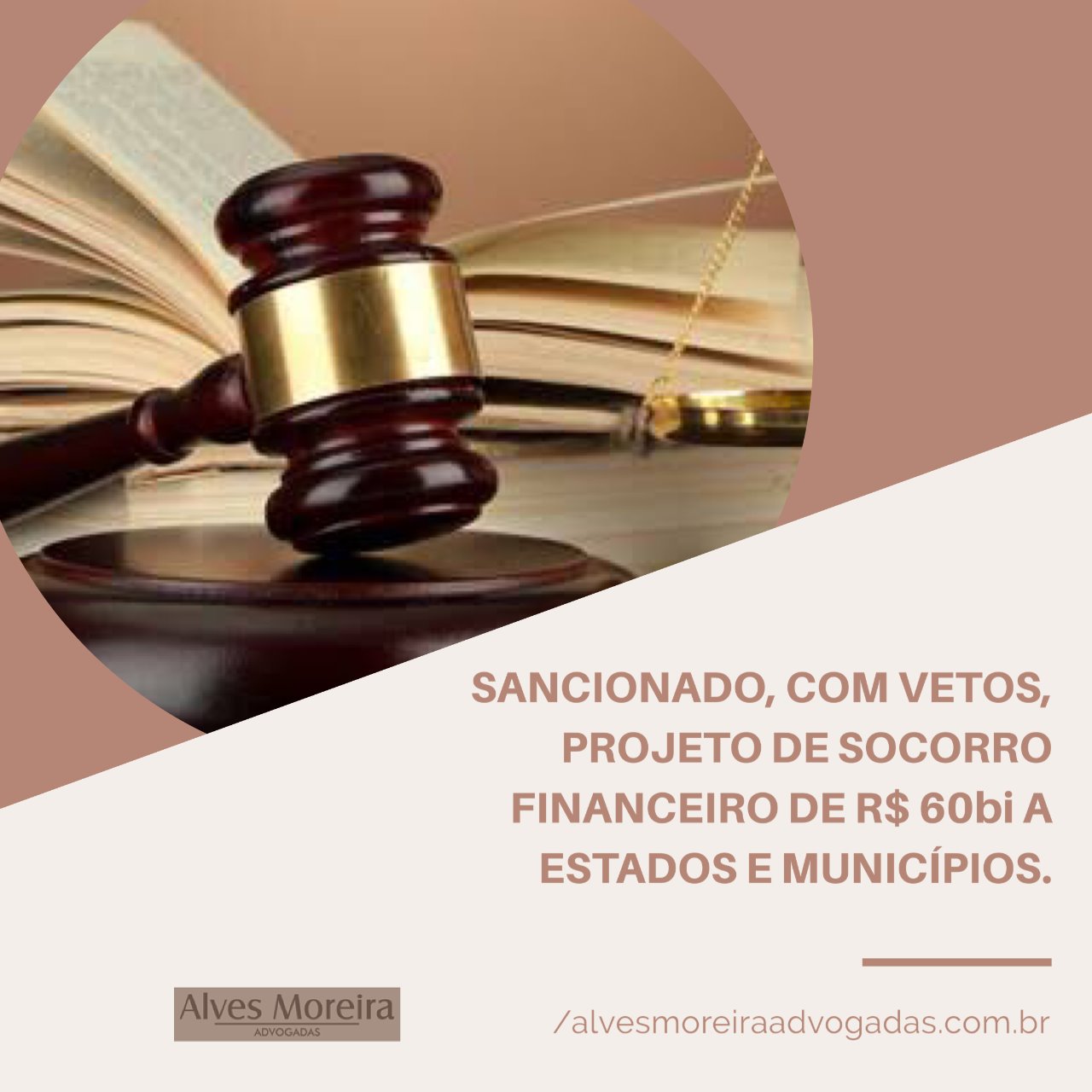 Sancionado, com vetos, projeto de socorro financeiro de R$ 60bi a Estados e MunicÃ­pios.